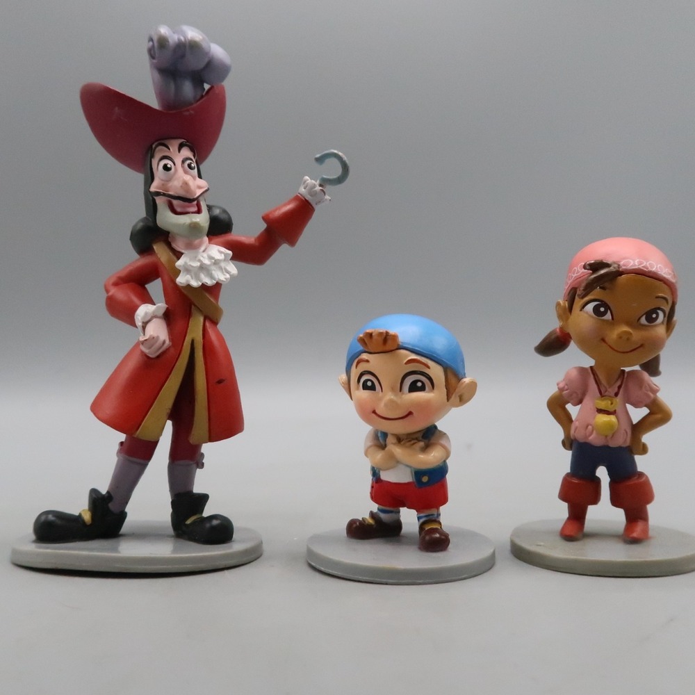 Disney Jake And The Neverland Pirates Toys Figures Izzy Chubby Hook Lot